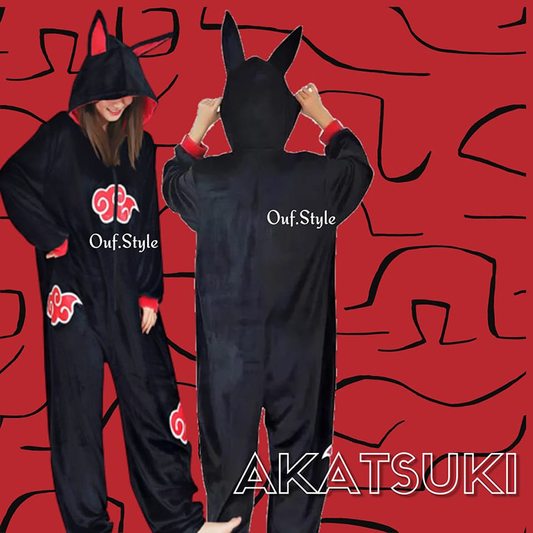 Pijama Animada Enterizo Akatsuki Micropolar Antialérgico