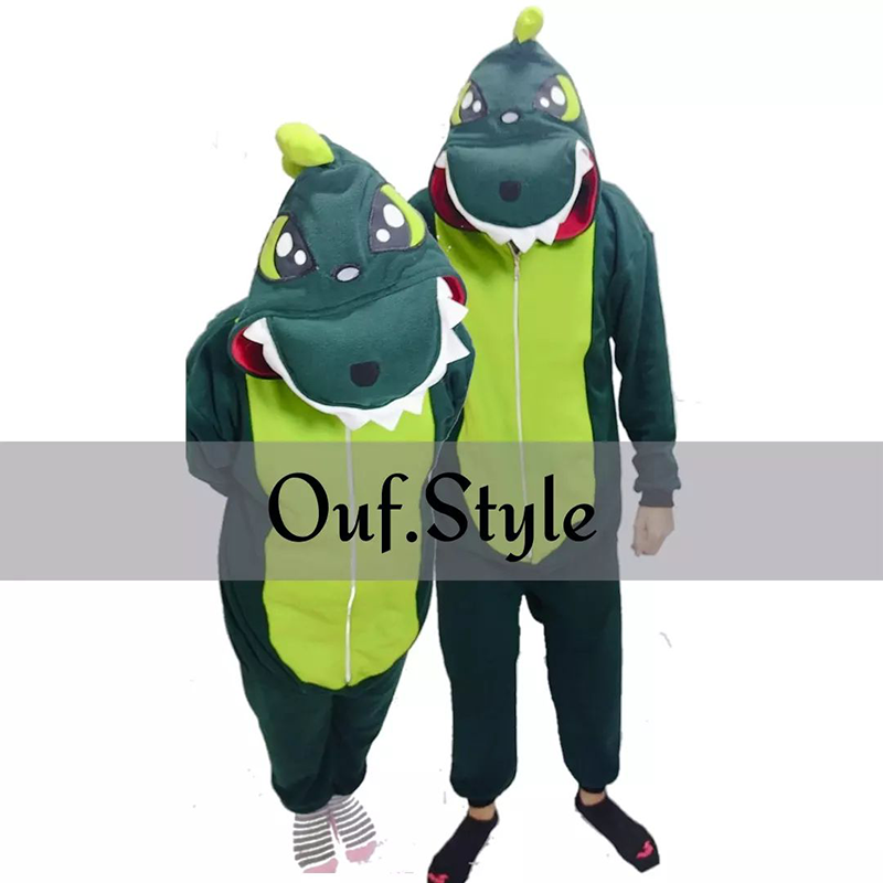 Pijama Animada Enterizo Dinosaurio 2 colores Micropolar antialérgico