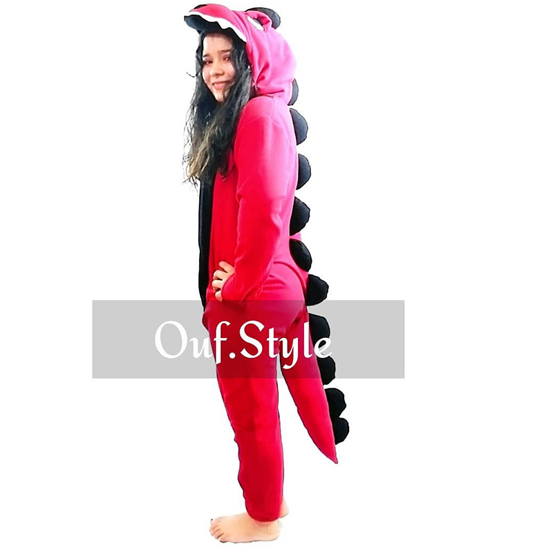 Pijama Animada Enterizo Dinosaurio 2 colores Micropolar antialérgico