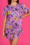 Pijama Polo Manga Corta + Short Jack y Sally SPAM Piel de Durazno